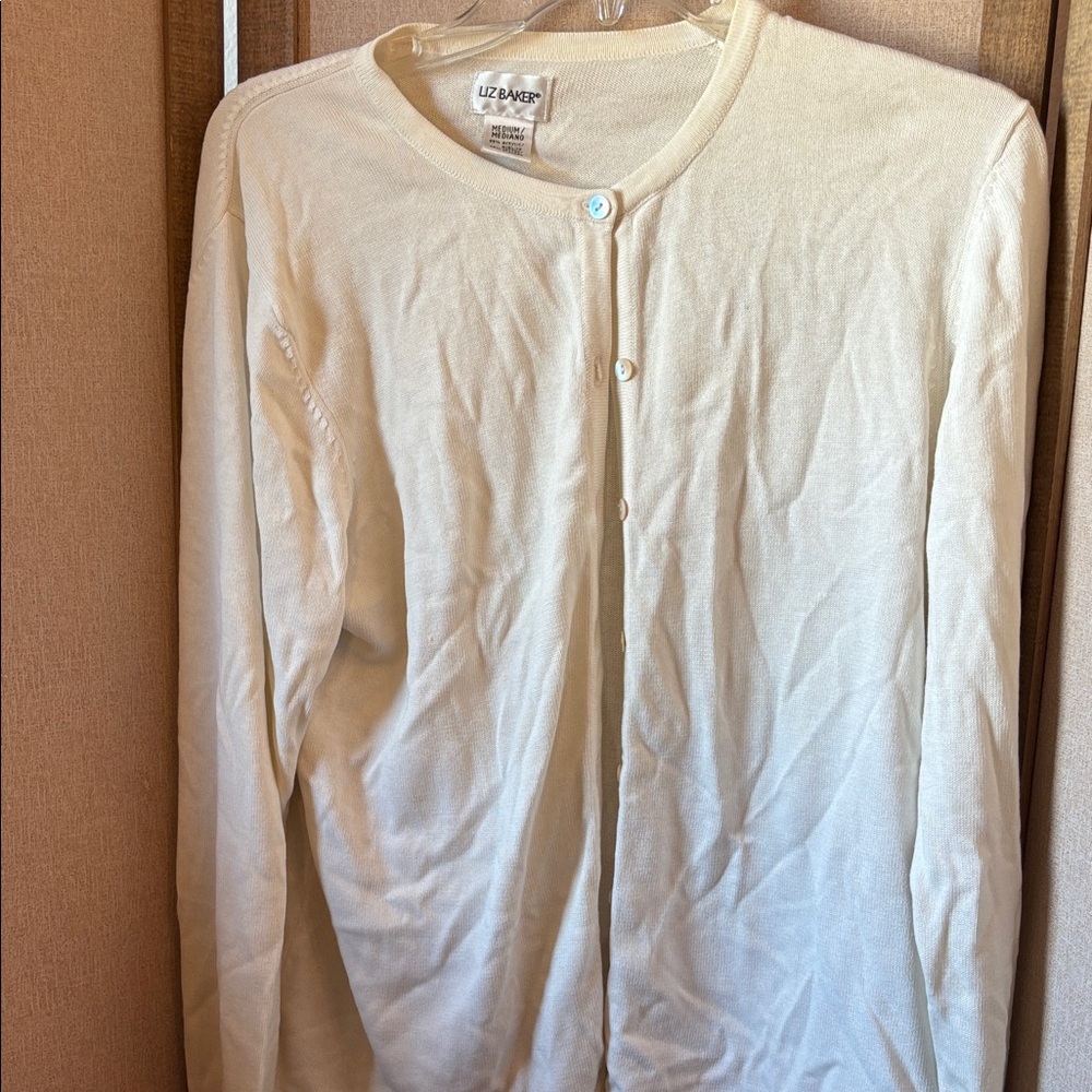 Liz Baker Button-Up Cardigan medium